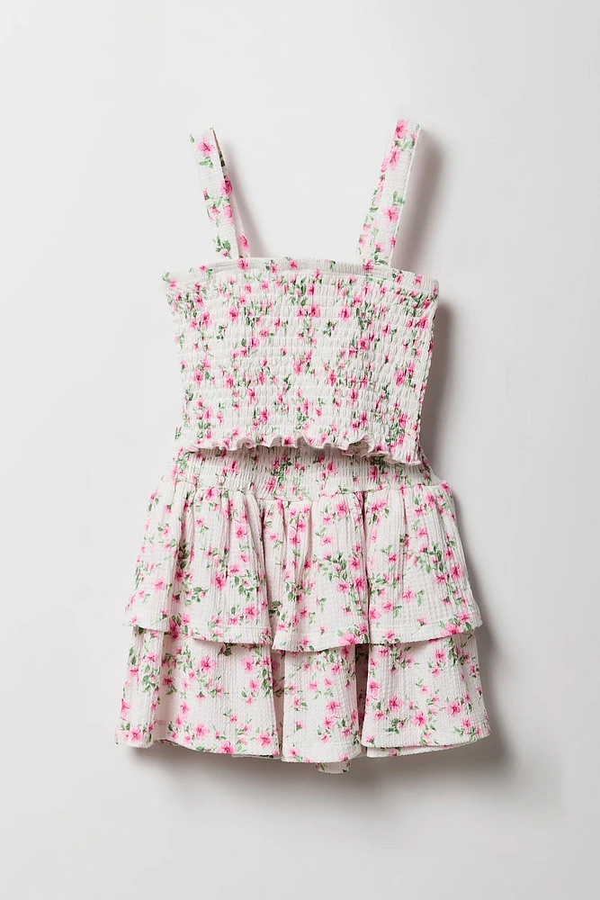 Girls Smocked Tank & Skort 2 Piece Set