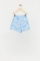 Girls Floral T-Shirt and Short 2 Piece Set