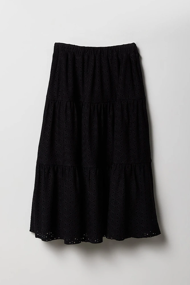 Girls Eyelet Tank & Maxi Skirt 2 Piece Set
