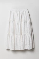 Ensemble avec débardeur à oeillets et jupe maxi pour fille