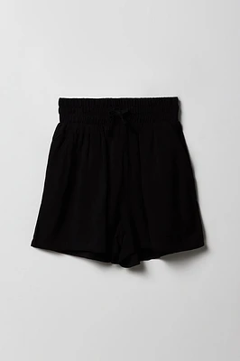 Girls Drawstring Flowy Short