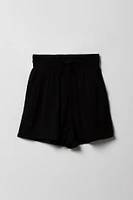 Girls Drawstring Flowy Short
