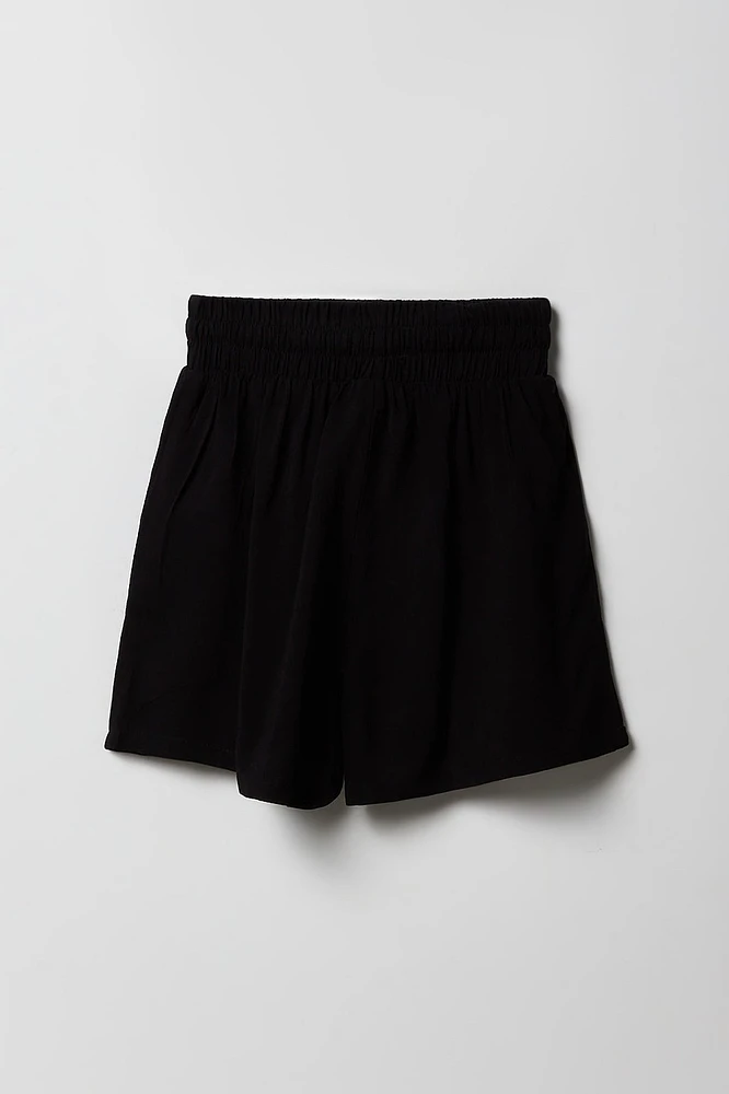 Girls Drawstring Flowy Short