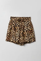 Short fluide à taille coulissante pour fille