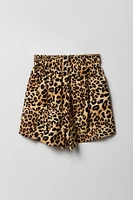 Short fluide à taille coulissante pour fille