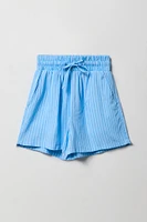 Short fluide à taille coulissante pour fille