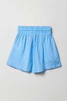 Short fluide à taille coulissante pour fille