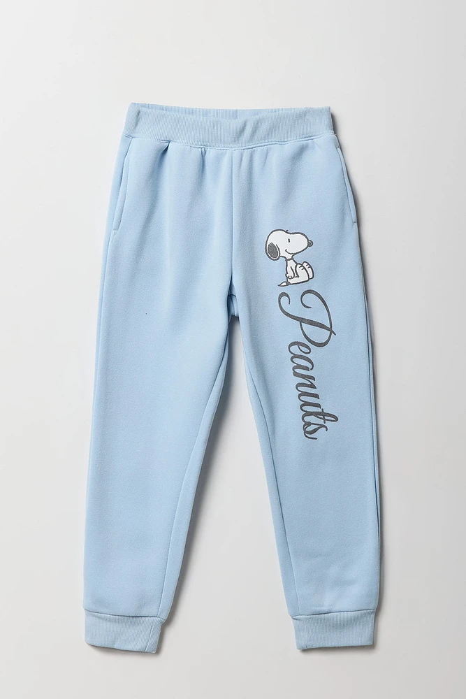 Girls Peanuts Graphic Fleece Jogger