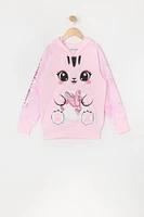 Girls Ballet Kitty Character Hoodie