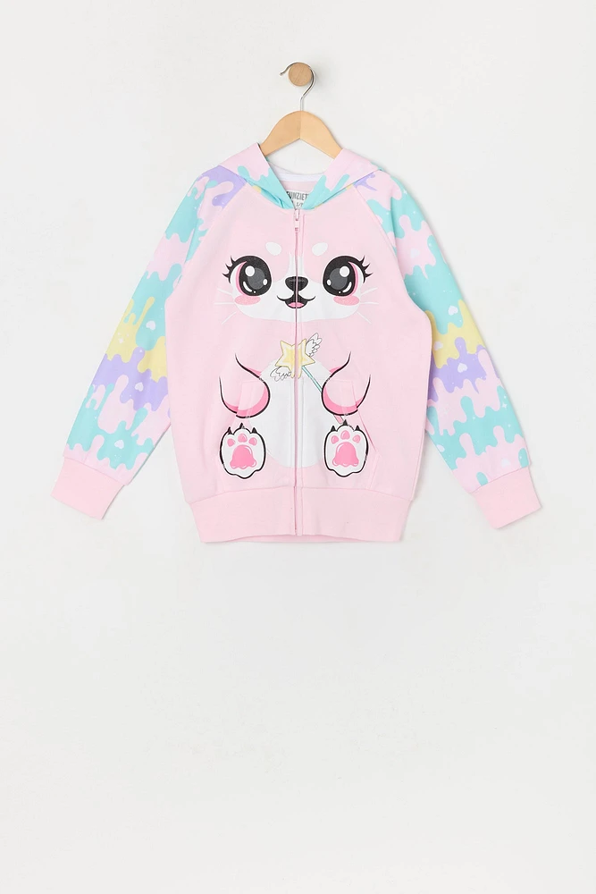 Girls Fairy Unicorn Character Hoodie