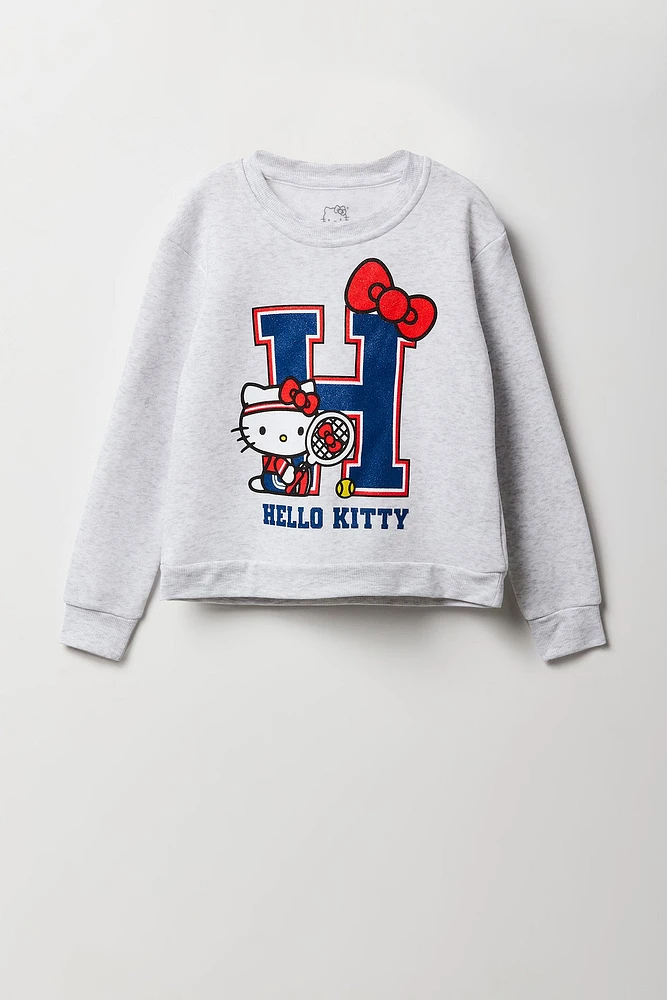 Chandail en molleton à imprimé Hello Kitty Tennis pour fille