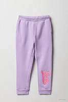 Barbie™ Girls Sparkle Graphic Fleece Jogger