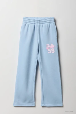 Barbie™ Girls Graphic Fleece Wide Leg Sweatpant