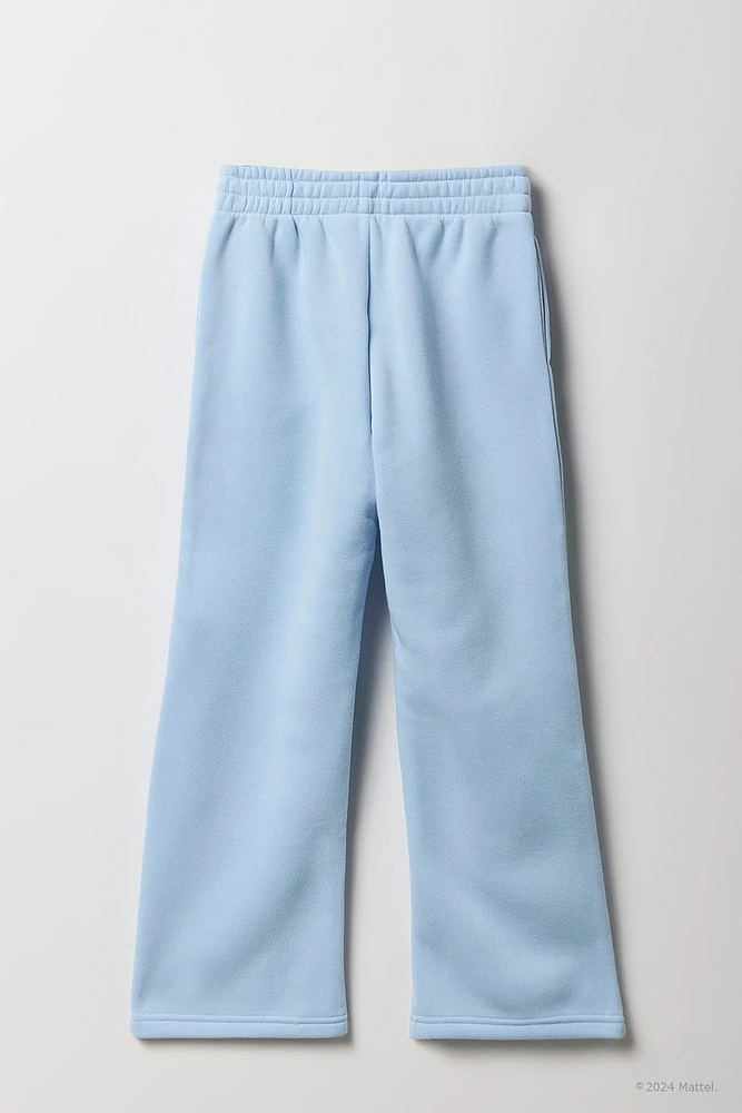 Pantalon d'entraÃ®nement Ã  jambe large en molleton avec imprimÃ© Barbieâ¢ pour fille