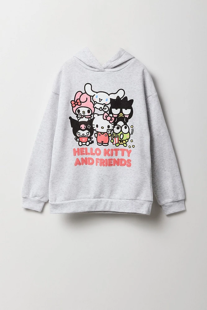 Haut Ã  capuchon en molleton avec imprimÃ© Hello Kitty & Friends pour fille