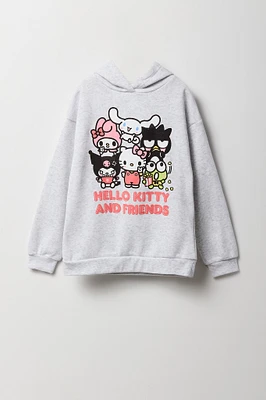 Haut Ã  capuchon en molleton avec imprimÃ© Hello Kitty & Friends pour fille