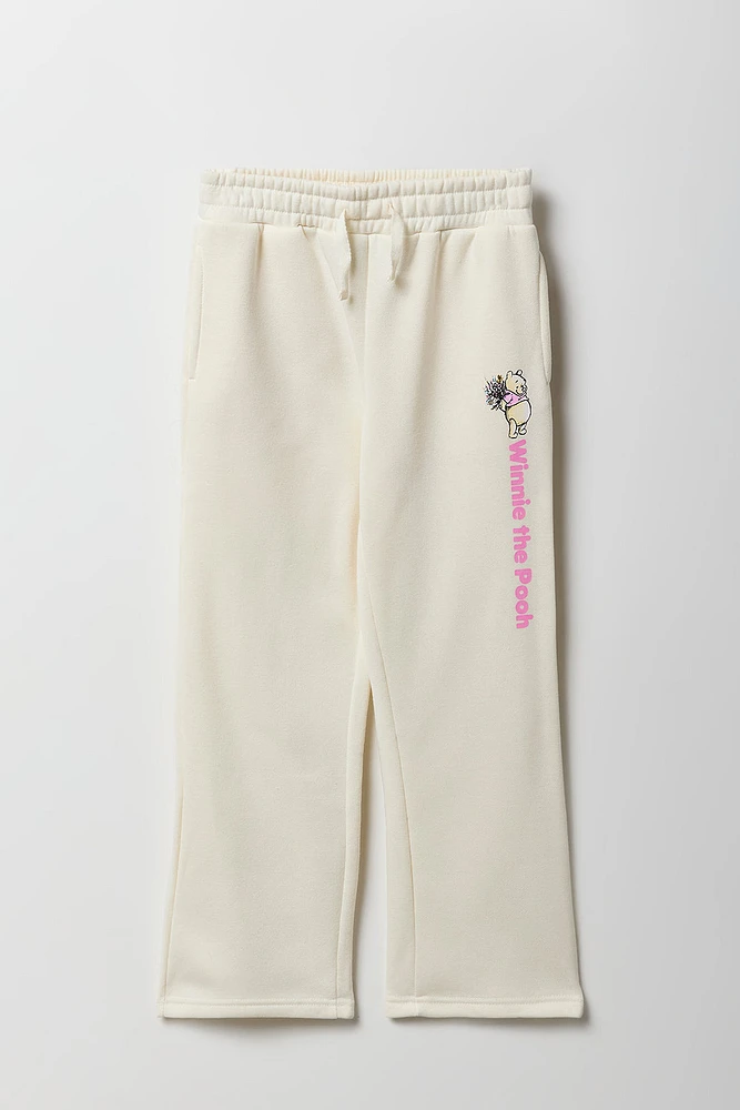 Girls Pooh Bear Graphic Fleece Sweatpant