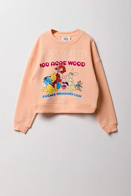 Chandail en molleton à imprimé Winnie the Pooh pour fille