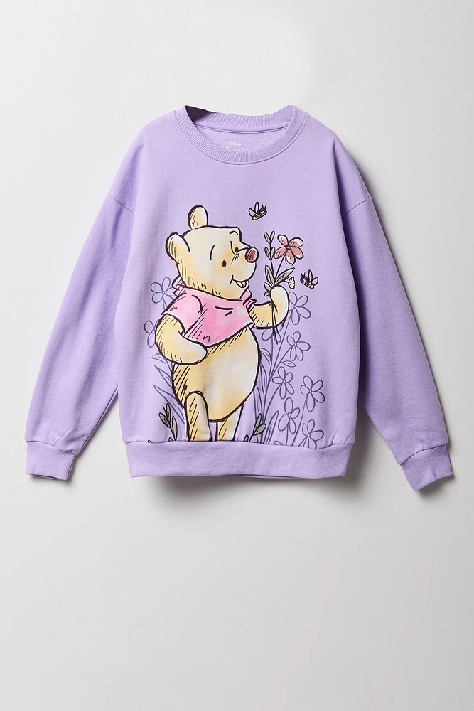 Chandail en molleton Ã  imprimÃ© Winnie the Pooh pour fille