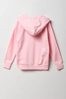 Girls Angel Graphic Fleece Hoodie