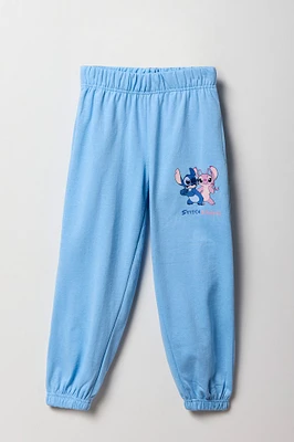 Jogger en molleton à imprimé Stitch & Angel pour fille