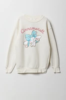 Chandail en molleton à imprimé Cinnamoroll scintillant pour fille