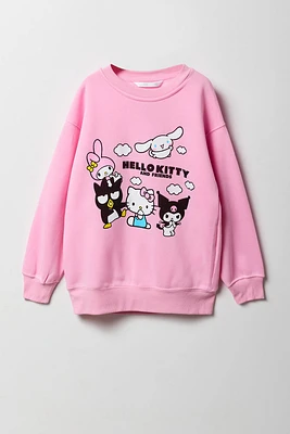 Chandail en molleton à imprimé Hello Kitty & Friends pour fille