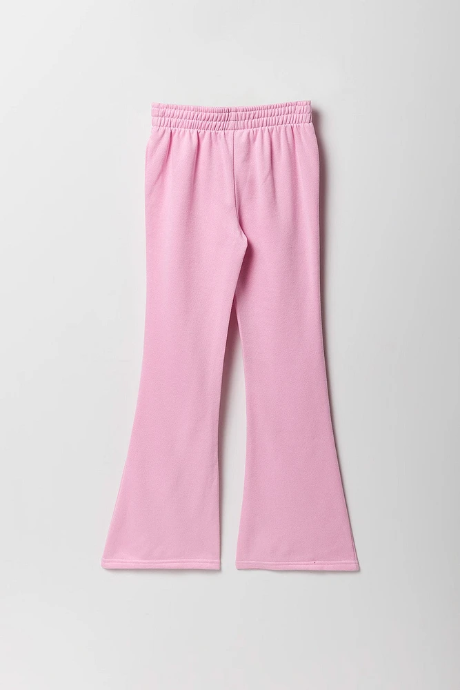 Pantalon  d'entraÃ®nement Ã  jambe Ã©vasÃ©e en molleton avec imprimÃ© Hello Kitty pour fille