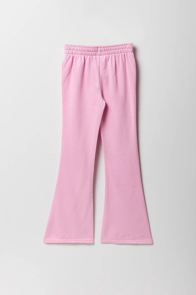 Pantalon  d'entraînement à jambe évasée en molleton avec imprimé Hello Kitty pour fille