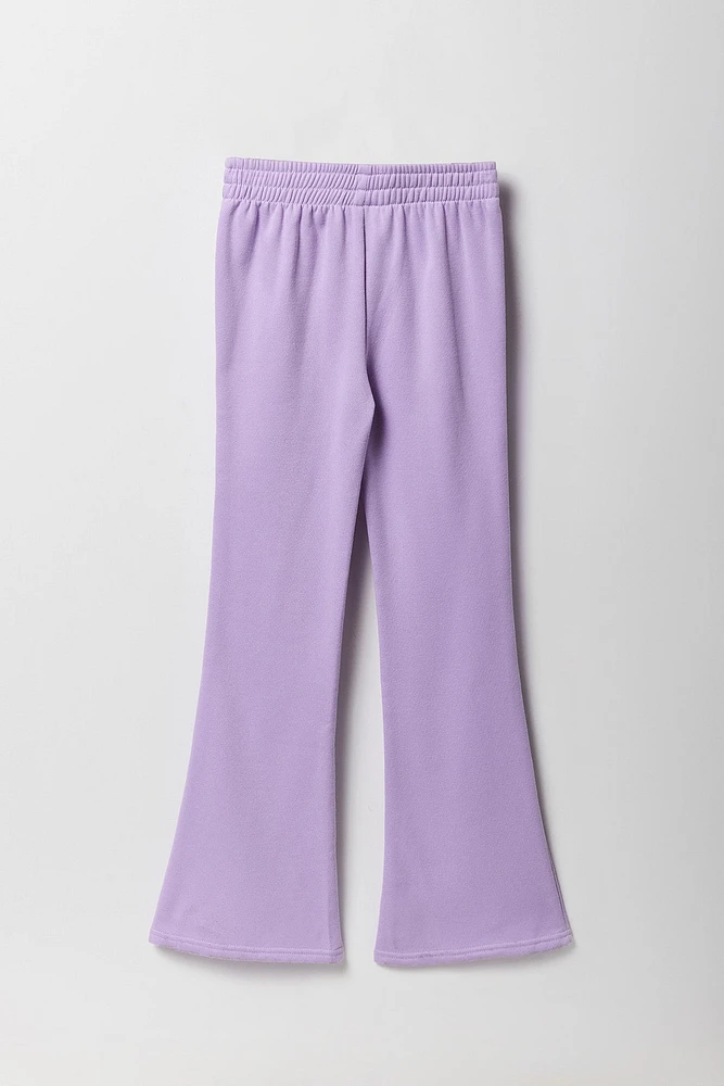 Pantalon  d'entraînement à jambe évasée en molleton avec imprimé Kuromi pour fille