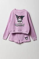 Girls Hello Kitty & Friends Fleece Sweatshirt Short 2 Piece Set