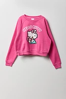 Ensemble deux pièces chandail et short en molleton à imprimé Hello Kitty & Friends pour filles