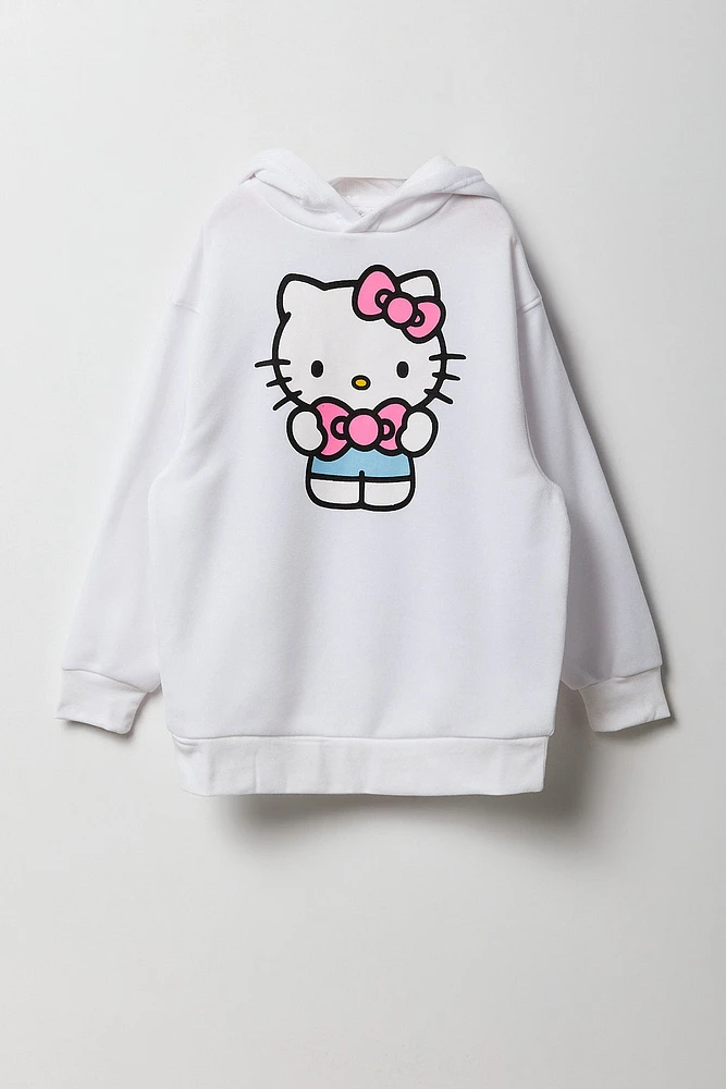 Ensemble avec haut à capuchon en molleton et short imprimé Hello Kitty & Friends pour fille