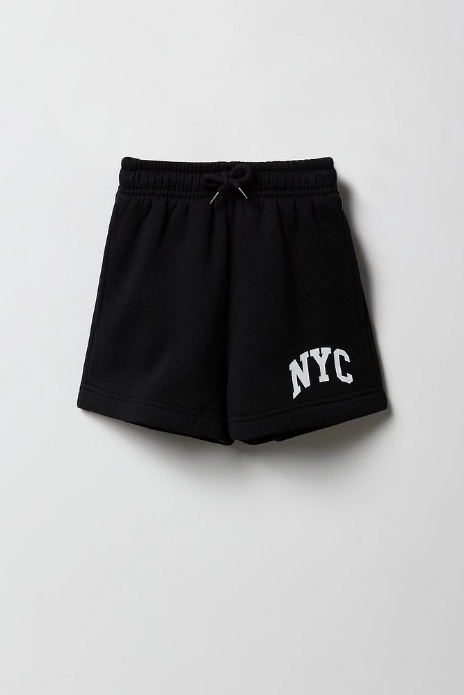 Girls Graphic Fleece Short