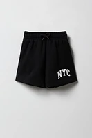 Girls Graphic Fleece Short