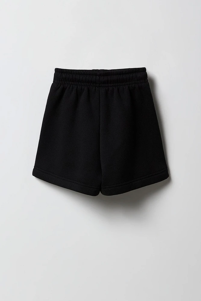 Girls Graphic Fleece Short