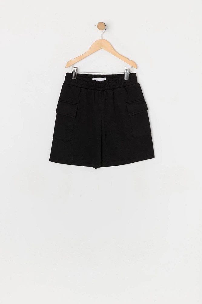 Girls Fleece Cargo Short