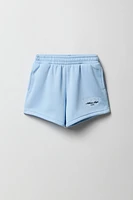 Short en molleton avec motif brodé Aero pour fille