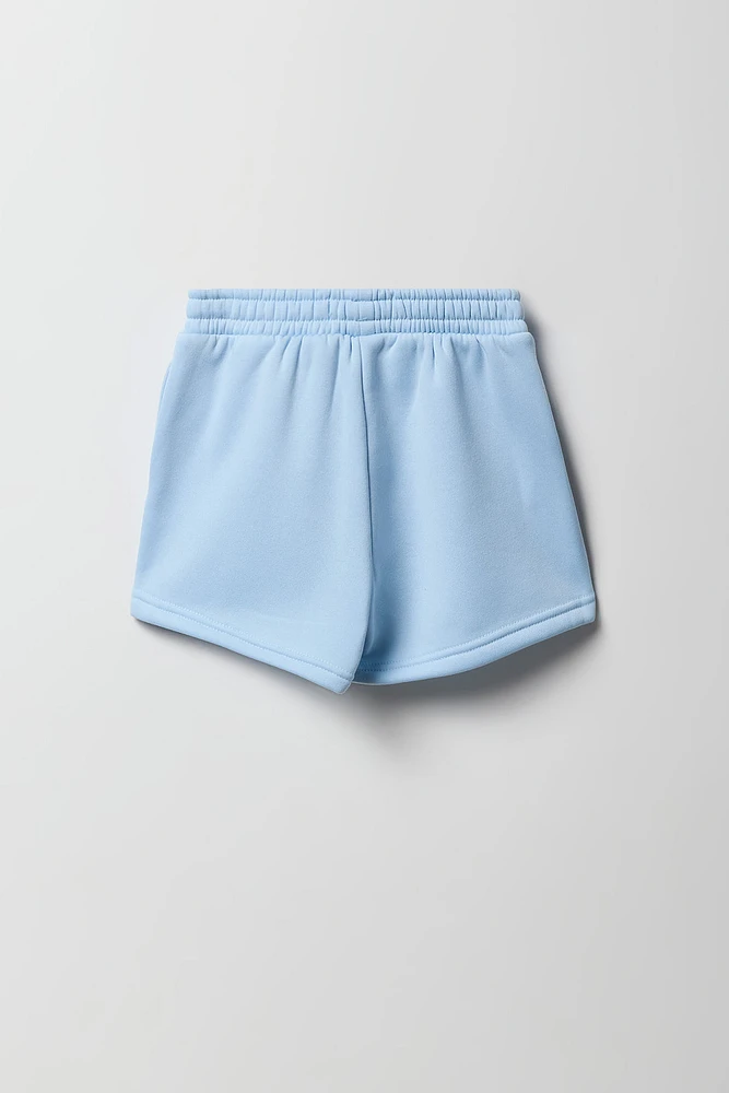 Short en molleton avec motif brodé Aero pour fille