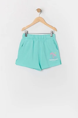 Girls Laguna Beach Graphic Fleece Short