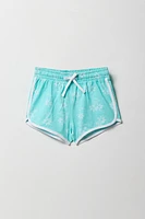 Short Active imprimé avec ourlet arrondi pour fille