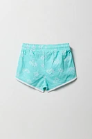 Short Active imprimé avec ourlet arrondi pour fille