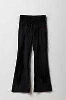 Girls Velour Quarter Flare Pant