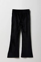 Girls Velour Quarter Flare Pant