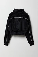 Jacket en velours à glissière pour filles