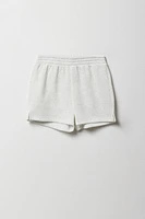 Ensemble deux pièces chandail et short en molleton pour filles