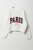 Ensemble deux pièces chandail et short en molleton pour filles