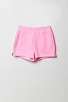 Ensemble deux pièces chandail et short en molleton pour filles