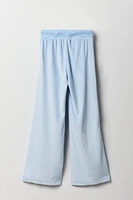 Pantalon à jambe large en velours avec imprimé Aeropostale pour fille