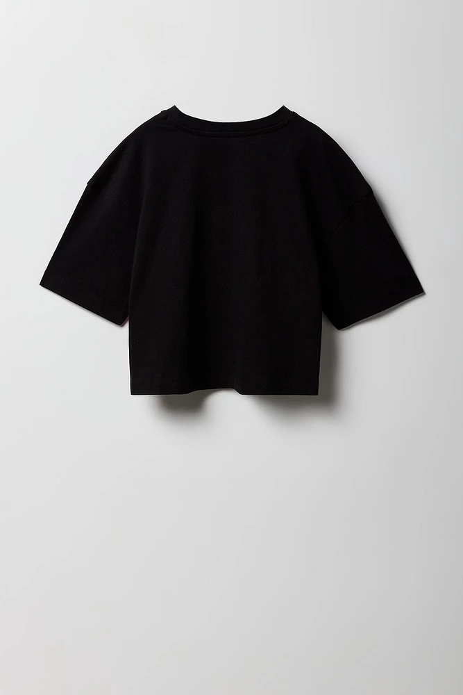 Ensemble Active avec t-shirt et short pour fille